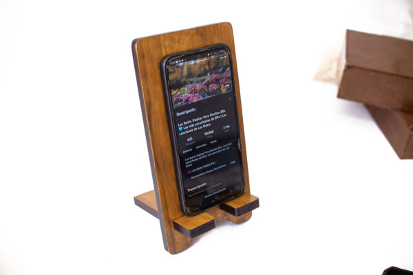 Base De Madera Para Celular Personalizado