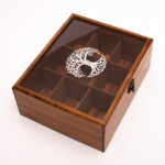 Caja En Parota Para De Té Personalizada