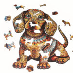 Rompecabezas irregular perro salchicha