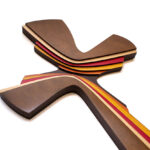 Cruz De Madera Para Pared Multicapa