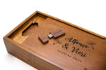 Caja para fotos personalizada deslizable + usb 16gb de madera - Image 2