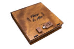 Caja De Madera Con Usb De 16gb Para Foto