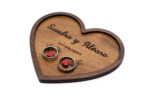 Corazon De Madera Para Caja Anillos Boda Personaliza - Image 2