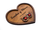 Corazon De Madera Para Caja Anillos Boda Personaliza