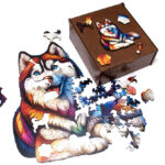 Rompecabezas irregular Husky Siberiano