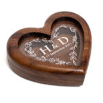 Caja Corazón Anillos Boda Personalizada