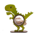 Alcancía Dinosaurio Rex De Madera Personalizada
