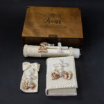 Kit Para Primera Comunión + Cajita De Madera Personalizada