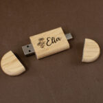 Memoria USB USB-C de madera personalizada