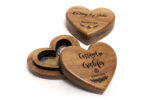 Caja Corazón de madera para Arras de Boda - Image 2