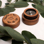 Caja De Madera Para Anillo De Compromiso Personalizada