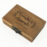 Cajita para anillos de Boda personalizada